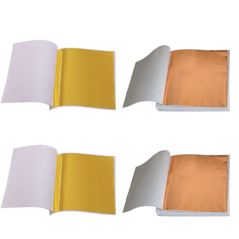 Art Craft Leaves - 200Sheets Gold Leaf Foil Paper Imitation