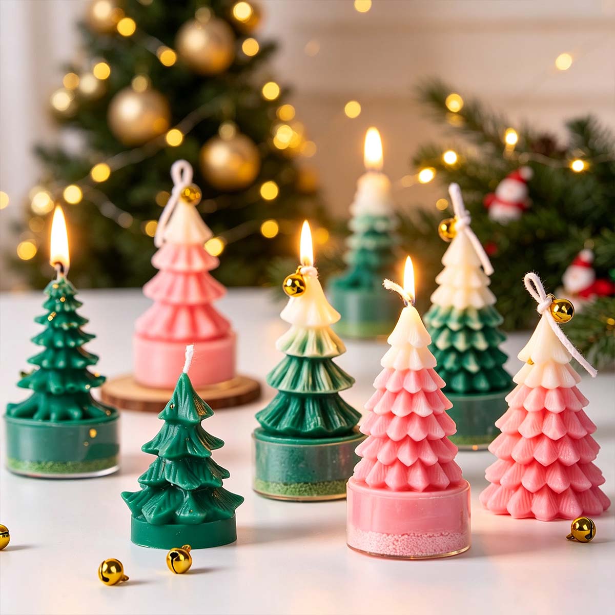 Art Craft Christmas Tree - 3D Christmas Tree Silicone Candle Mold