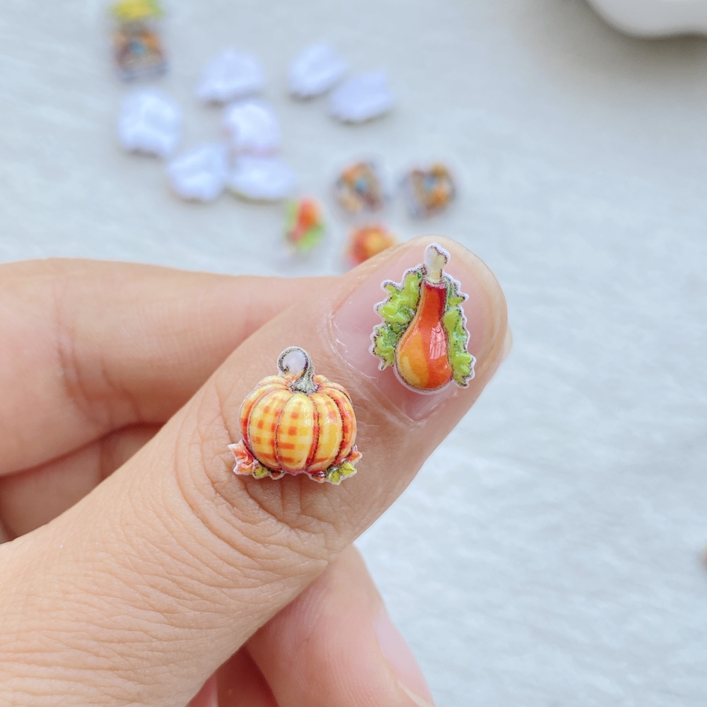 50Pcs Fall Thanksgiving Resin  - огляд і ціна Art Craft Leaves