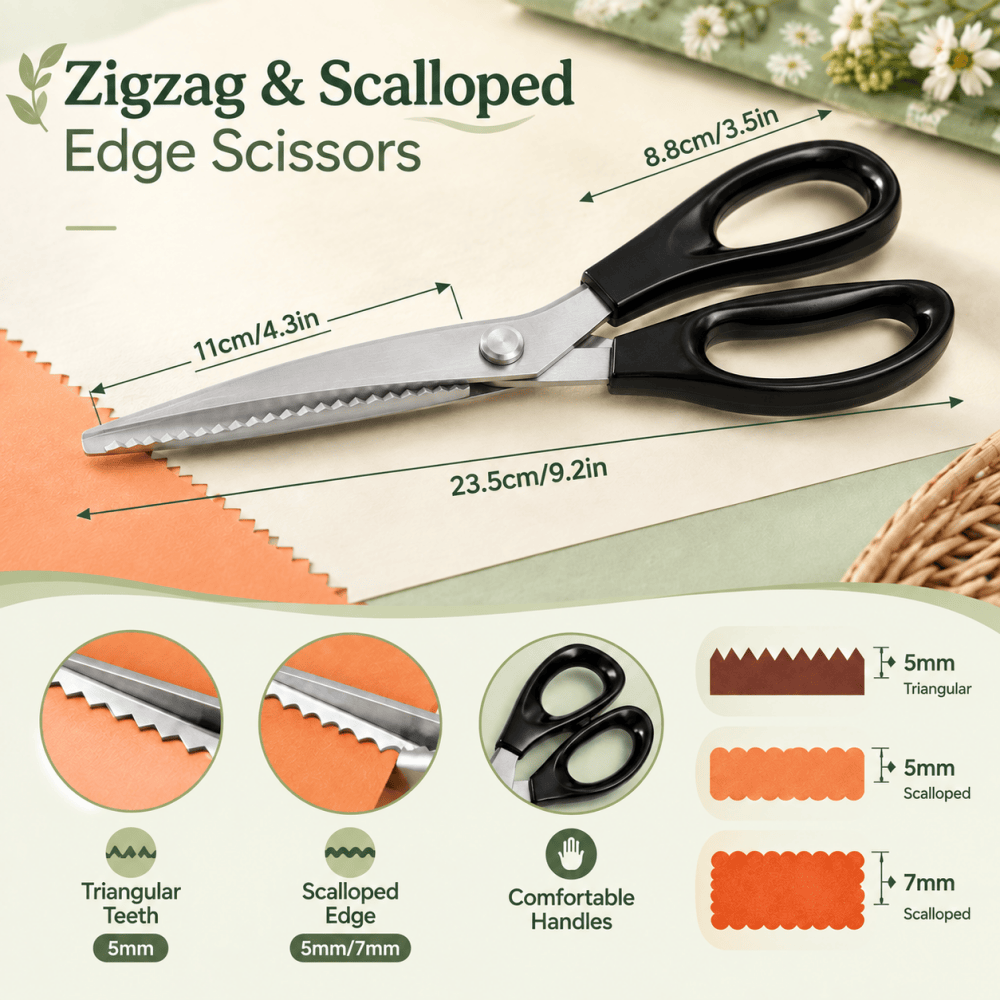 Decorative Edge Pinking Shears - огляд і ціна Art And Craft Zig Zag Scissors
