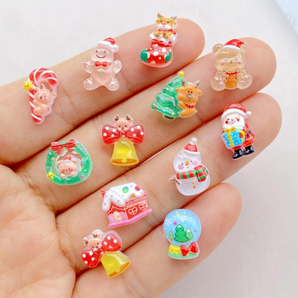 50pcs Resin Mini Cartoon Chris - огляд і ціна Art Craft Christmas Tree