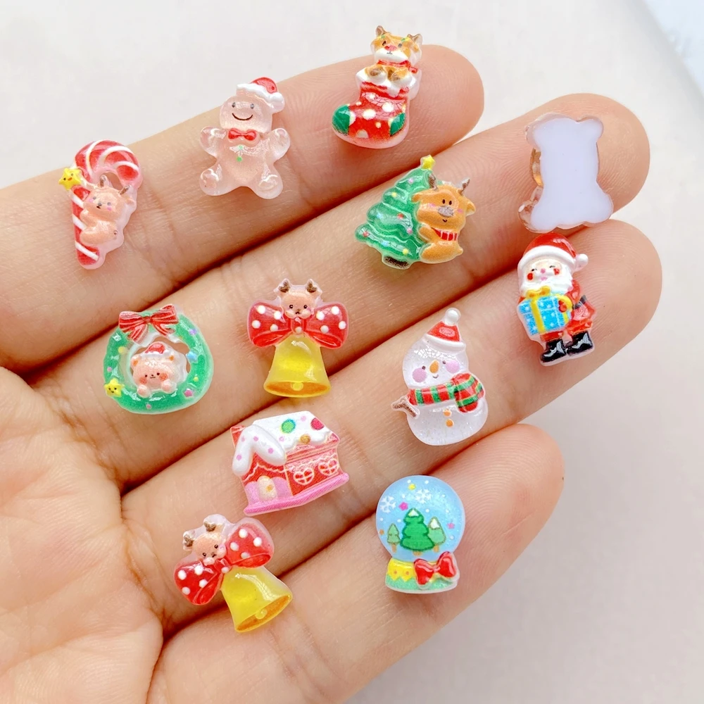 50pcs Resin Mini Cartoon Chris - огляд і ціна Art Craft Christmas Tree