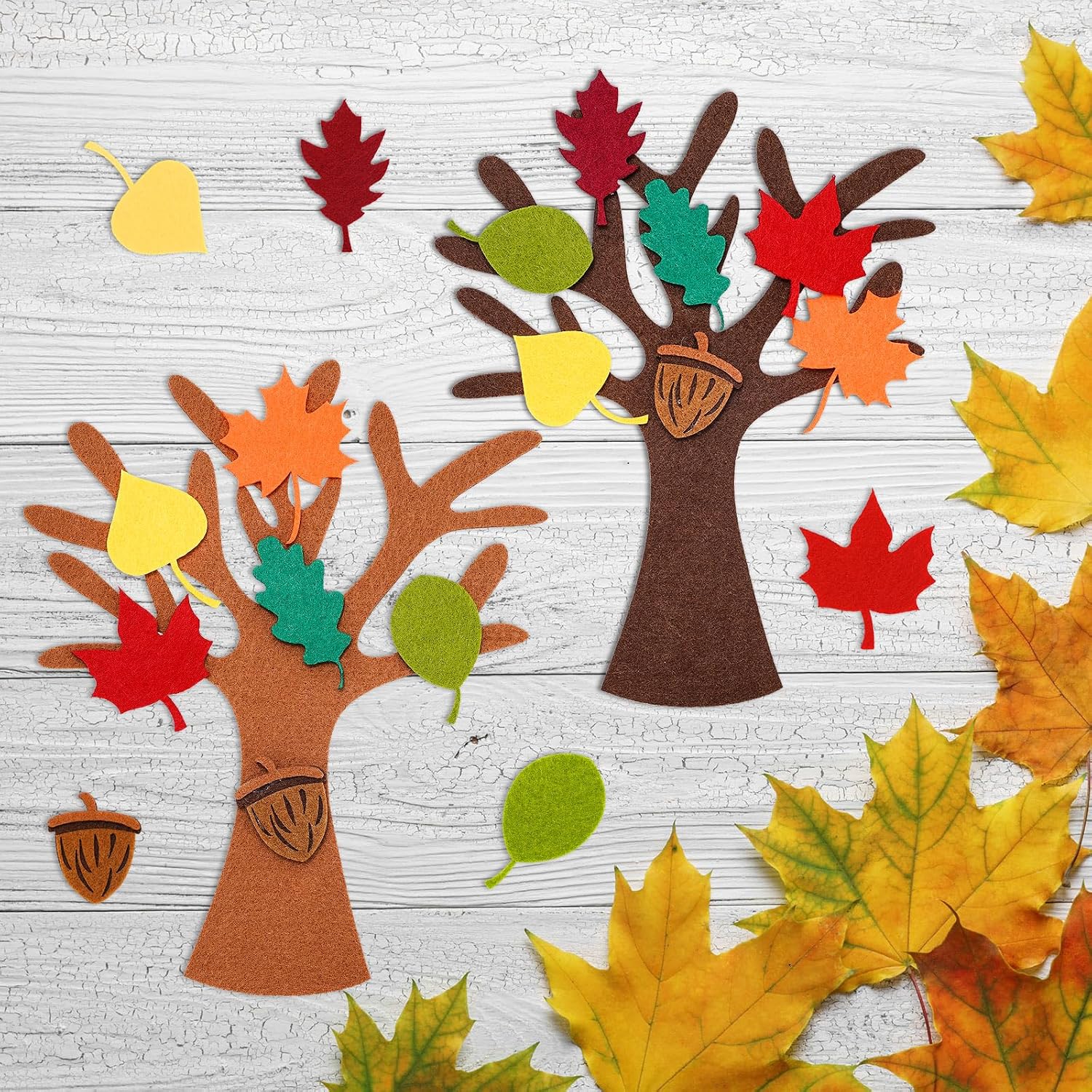 96Pcs Fall Tree of Thanks Felt - огляд і ціна Art Craft Leaves