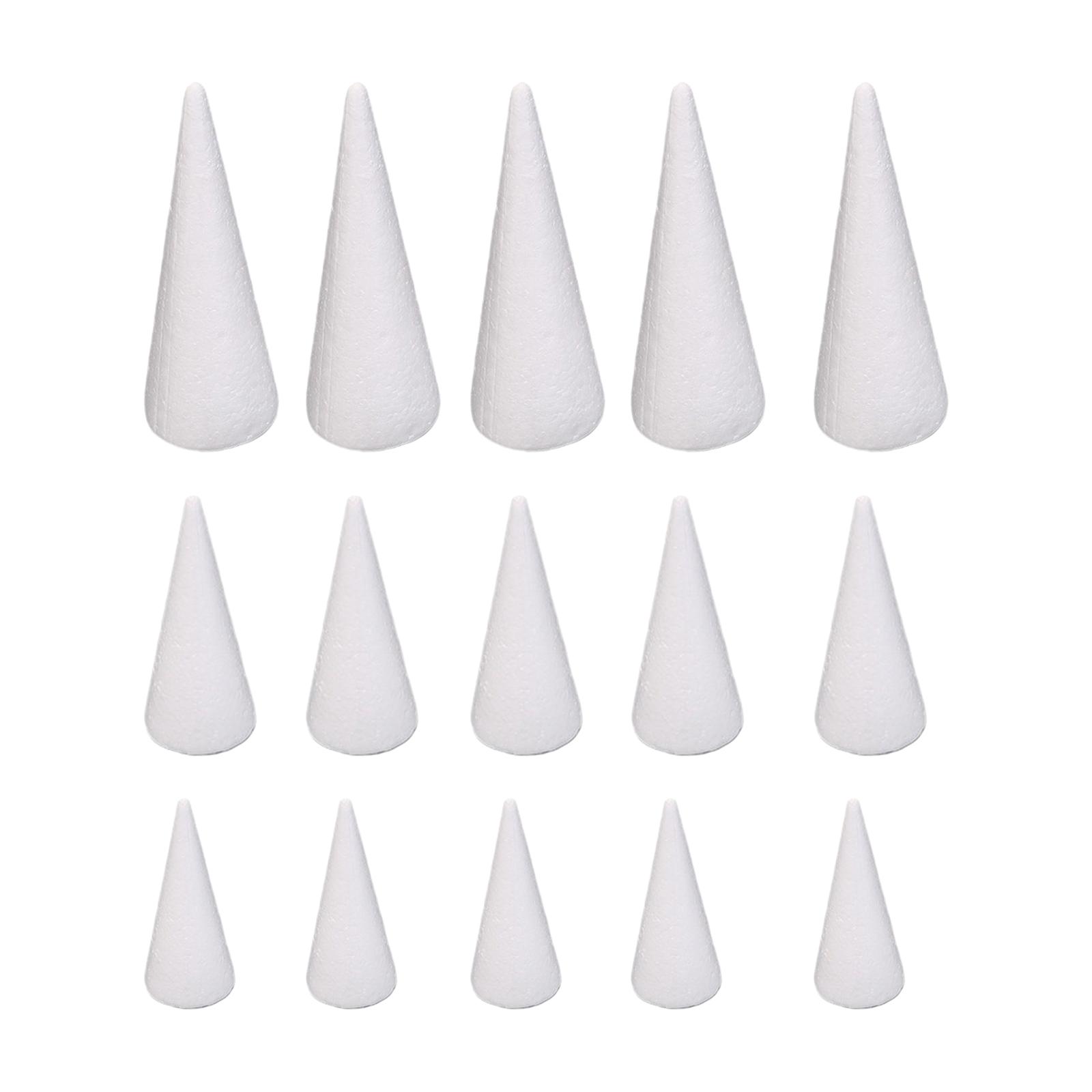 15Pcs Craft Foam Cones White P - огляд і ціна Art Craft Christmas Tree