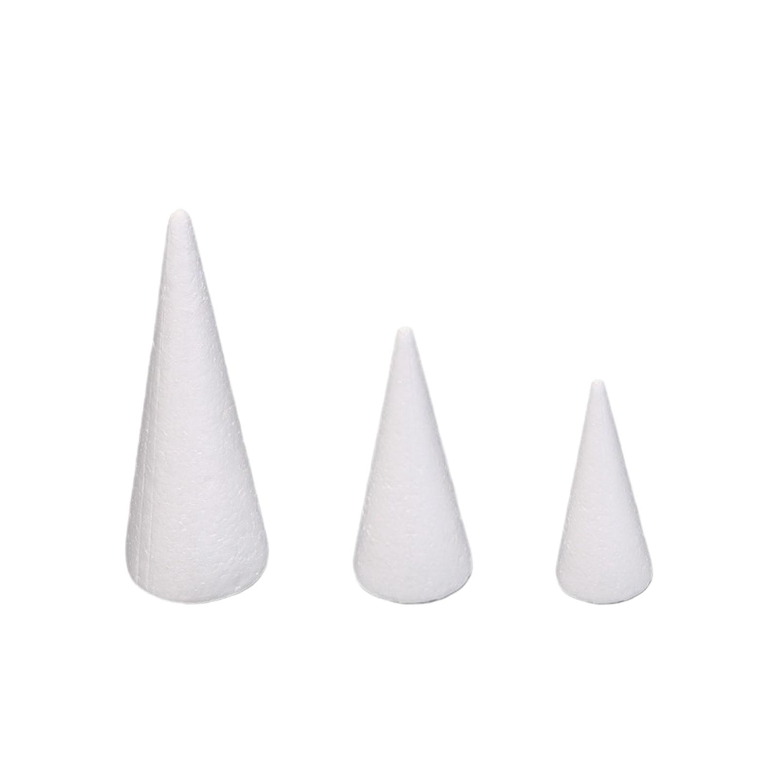 15Pcs Craft Foam Cones White P - огляд і ціна Art Craft Christmas Tree