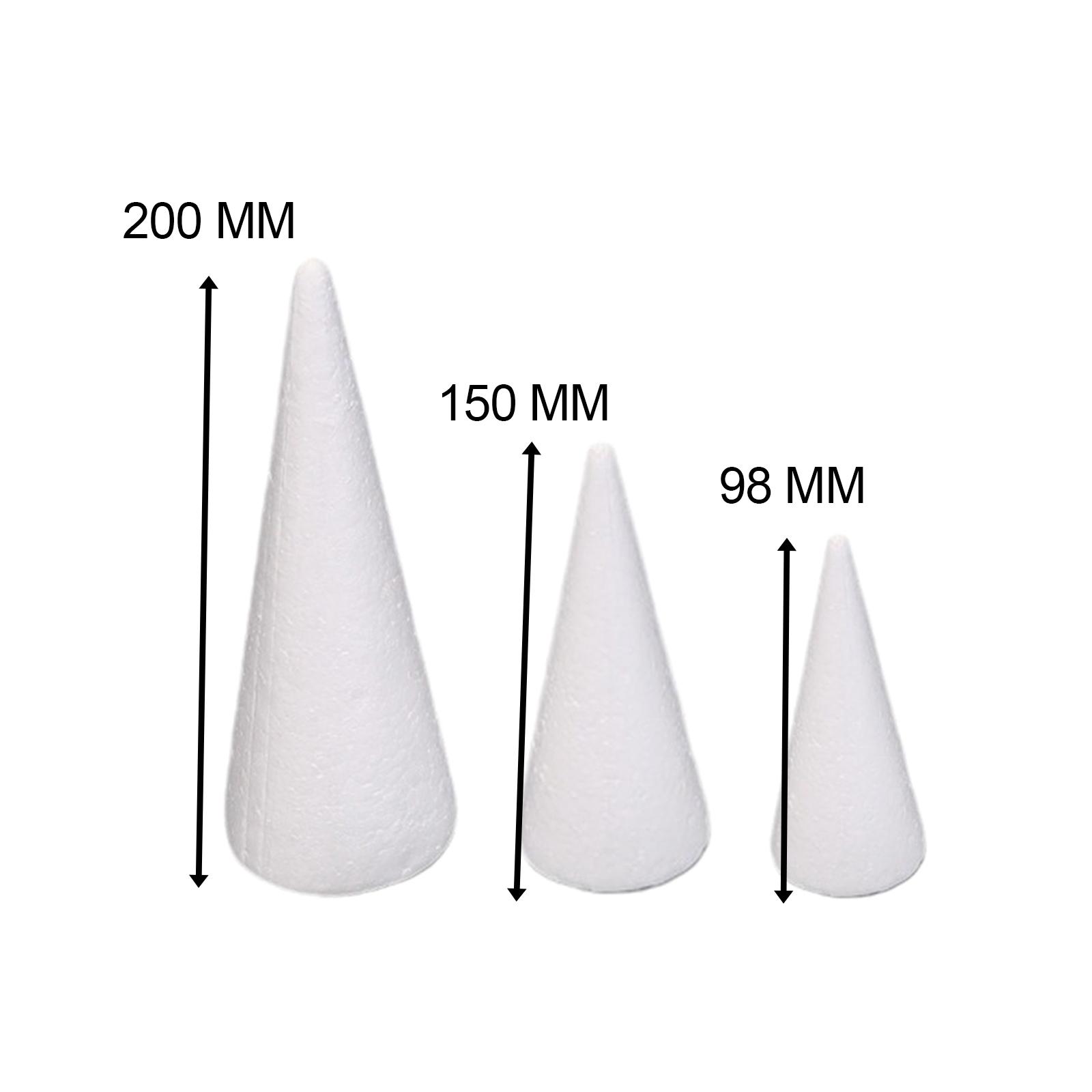 15Pcs Craft Foam Cones White P - огляд і ціна Art Craft Christmas Tree