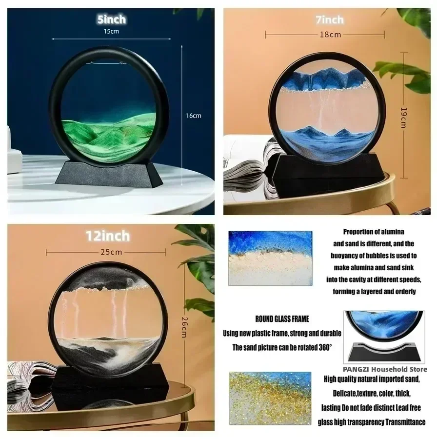 3D Moving Sand Art Picture Rou - огляд і ціна Art Craft Earth Day