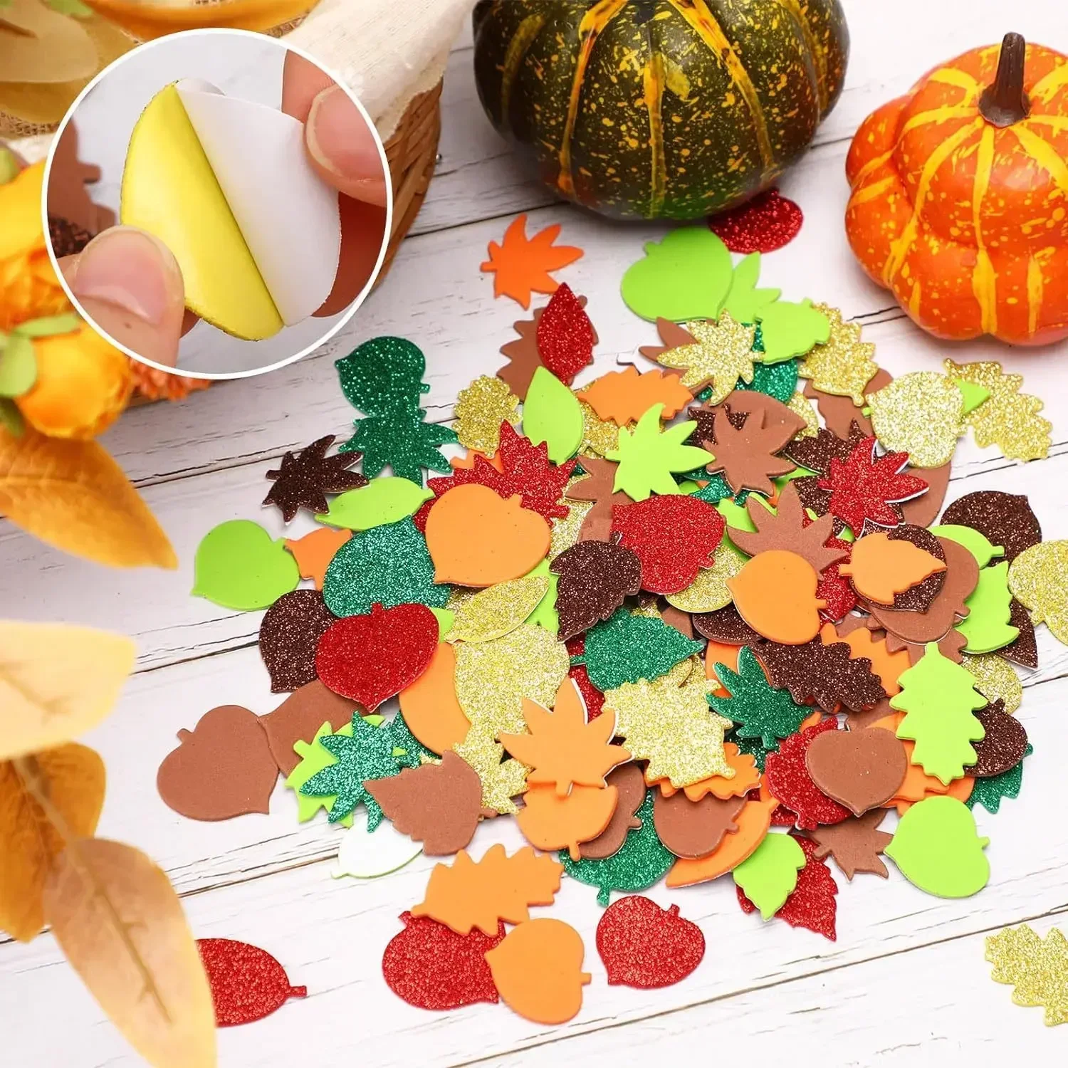 Thanksgiving, Fall Craft Kit F - огляд і ціна Art Craft Leaves