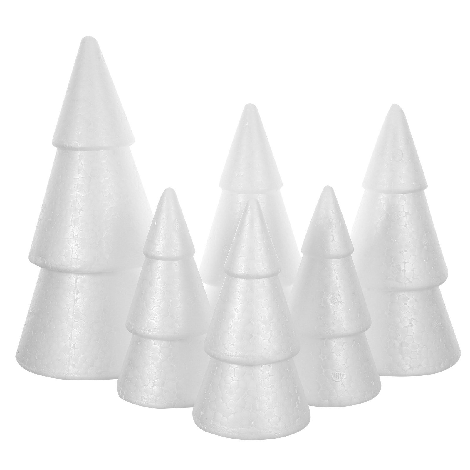 6Pcs Christmas Tree Foam Cones - огляд і ціна Art Craft Christmas Tree