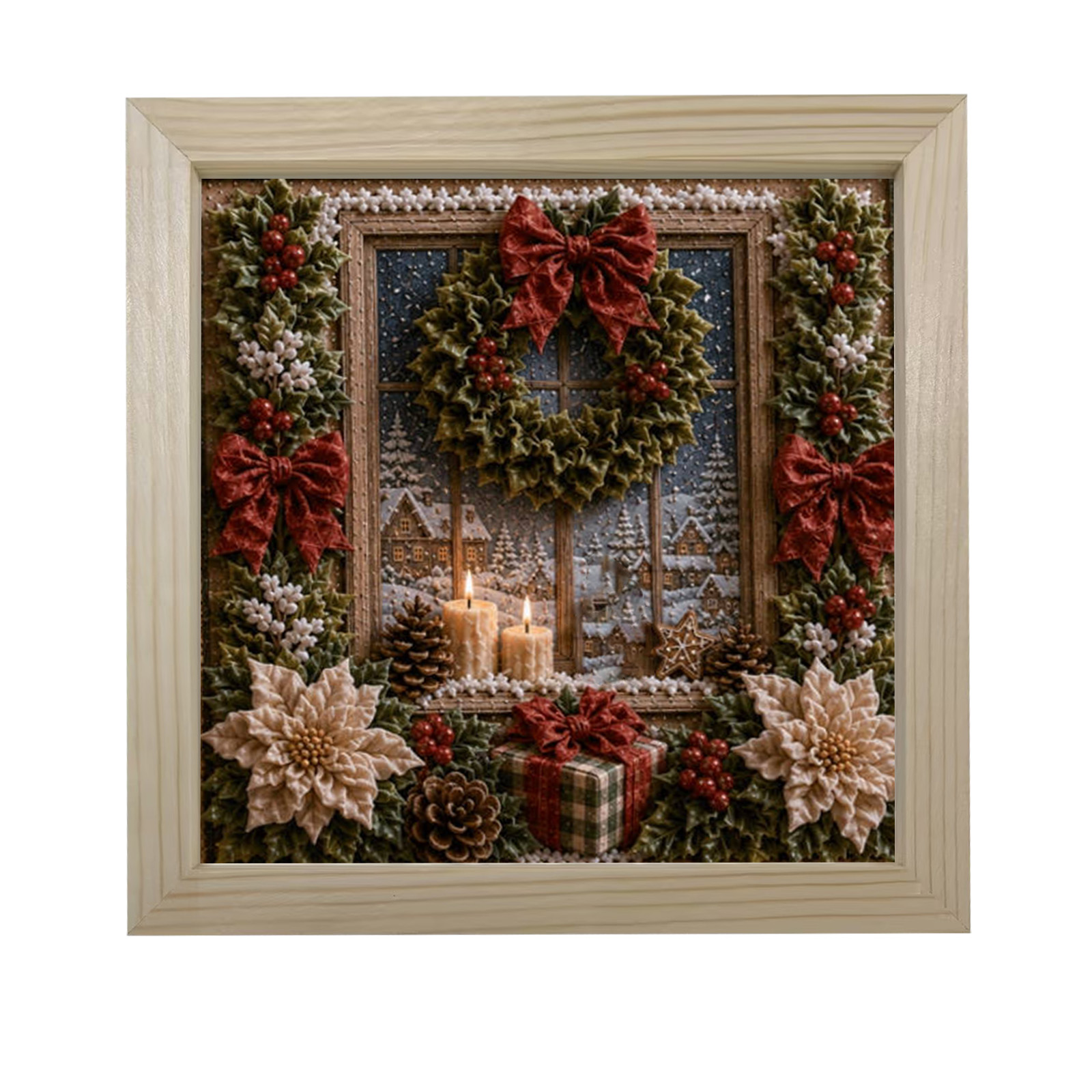3D Christmas Fabric Poke Craft - огляд і ціна Art Craft Earth Day