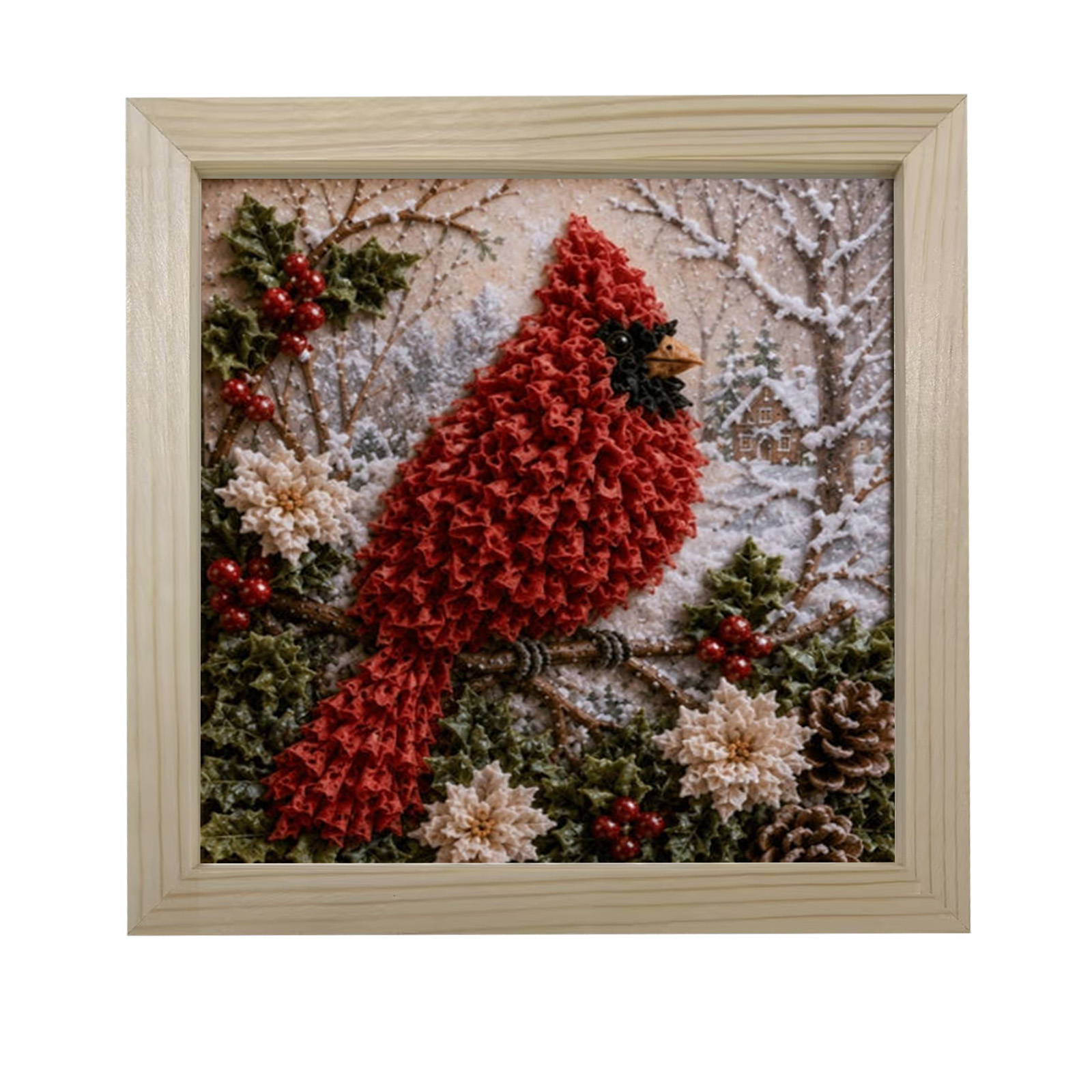 3D Christmas Fabric Poke Craft - огляд і ціна Art Craft Earth Day