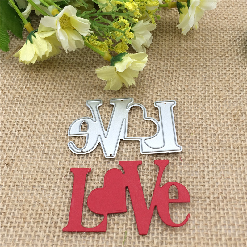 Craft Dies Cut Love Metal sten - огляд і ціна Stencil Cutting Plotter