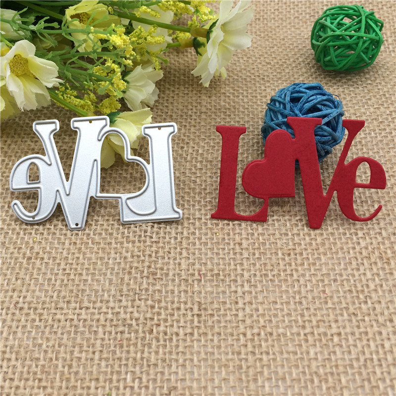 Craft Dies Cut Love Metal sten - огляд і ціна Stencil Cutting Plotter