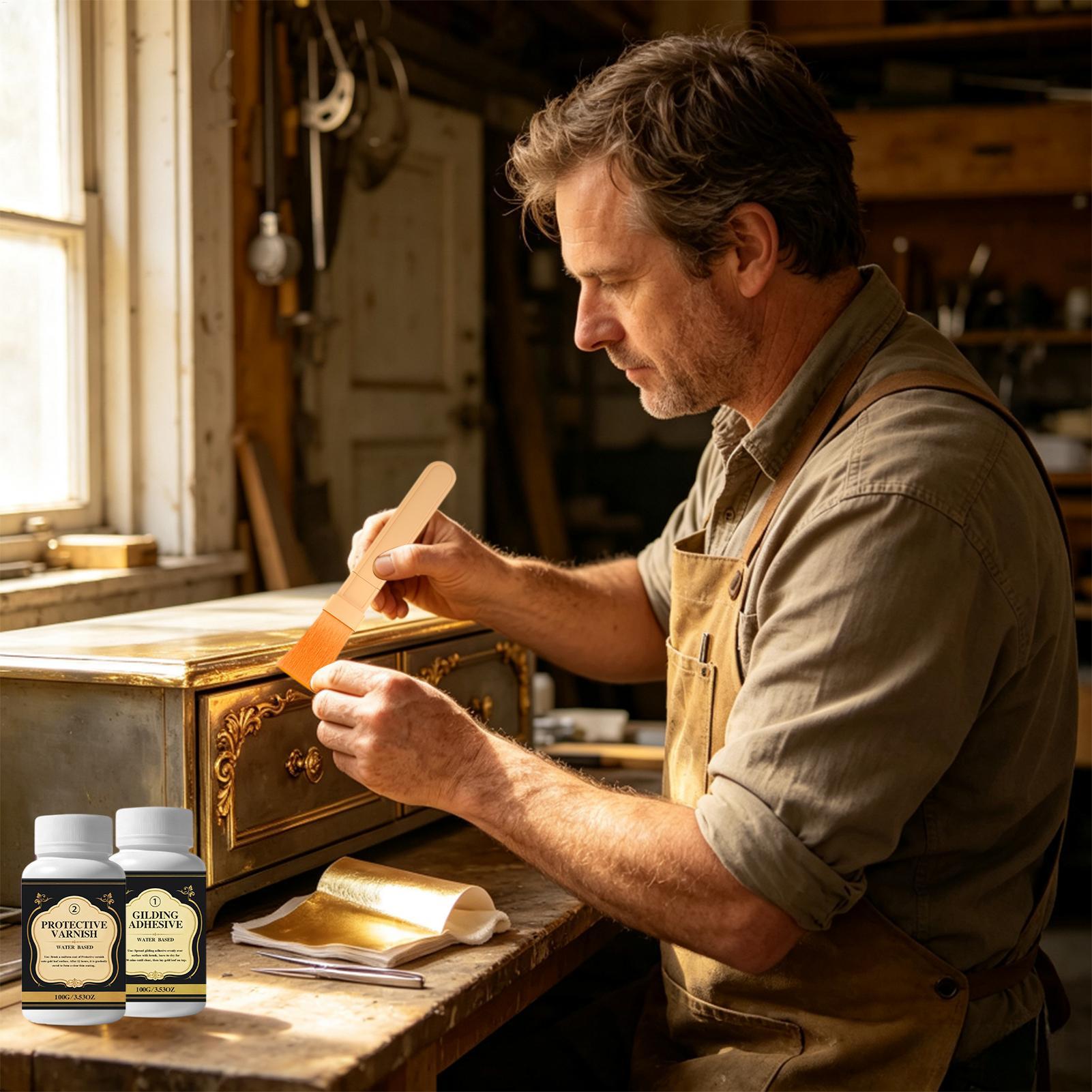 Gilding Adhesive Water-Based L - огляд і ціна Art Craft Leaves