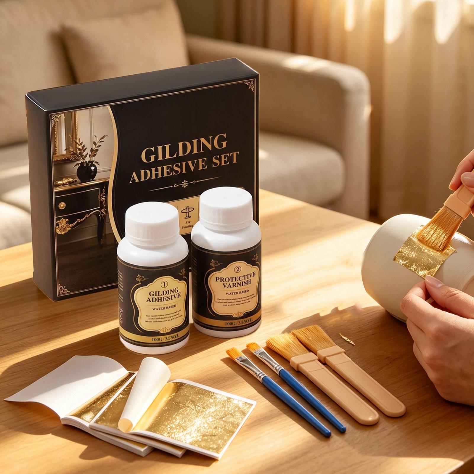 Gilding Adhesive Water-Based L - огляд і ціна Art Craft Leaves