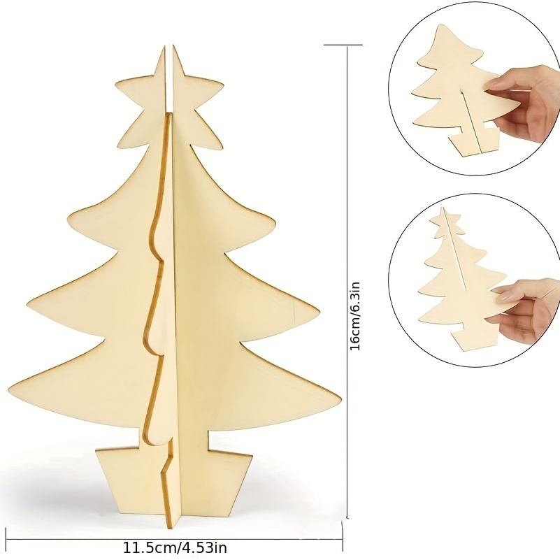 70pcs, DIY Wooden Christmas Tr - огляд і ціна Art Craft Earth Day