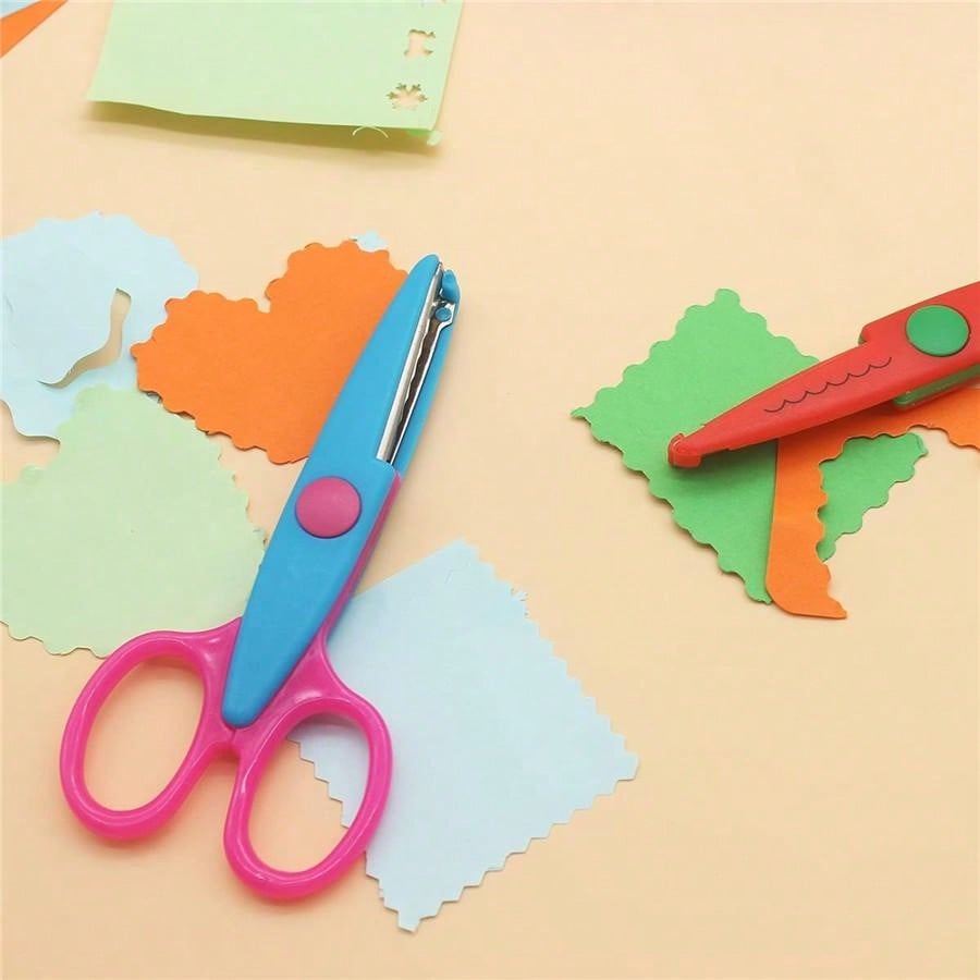 6 safe round tip hand scissors - огляд і ціна Art And Craft Zig Zag Scissors