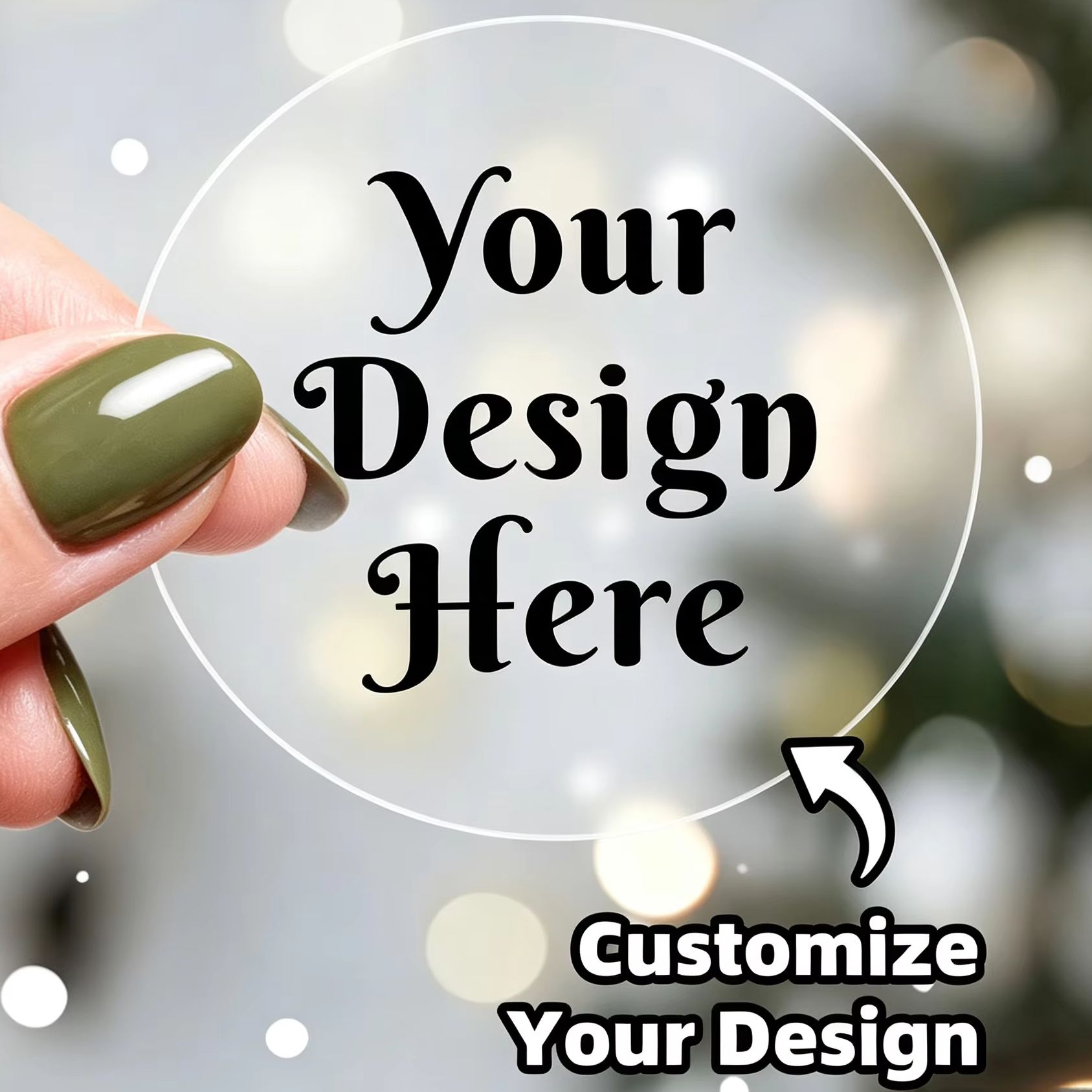 1‑120Pcs Custom Round Stickers - огляд і ціна Art Craft Logo