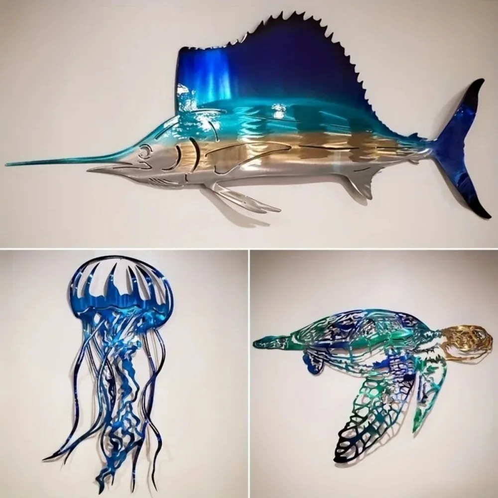 CIFBUY Metal Wall Art Swordfis - огляд і ціна Art Craft Jellyfish