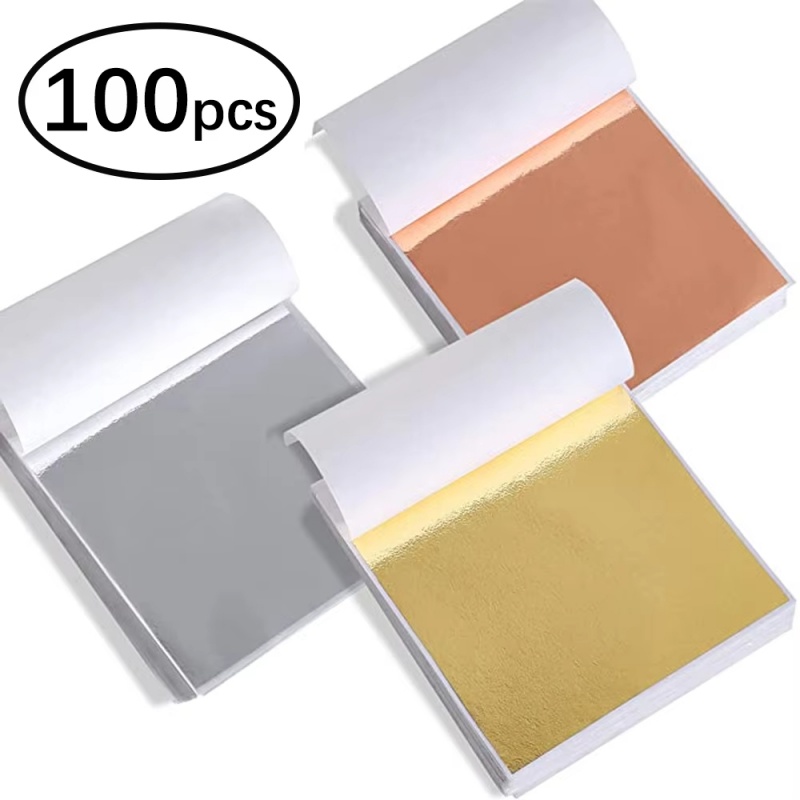 100pcs Imitation Gold Sliver C - огляд і ціна Art Craft Leaves