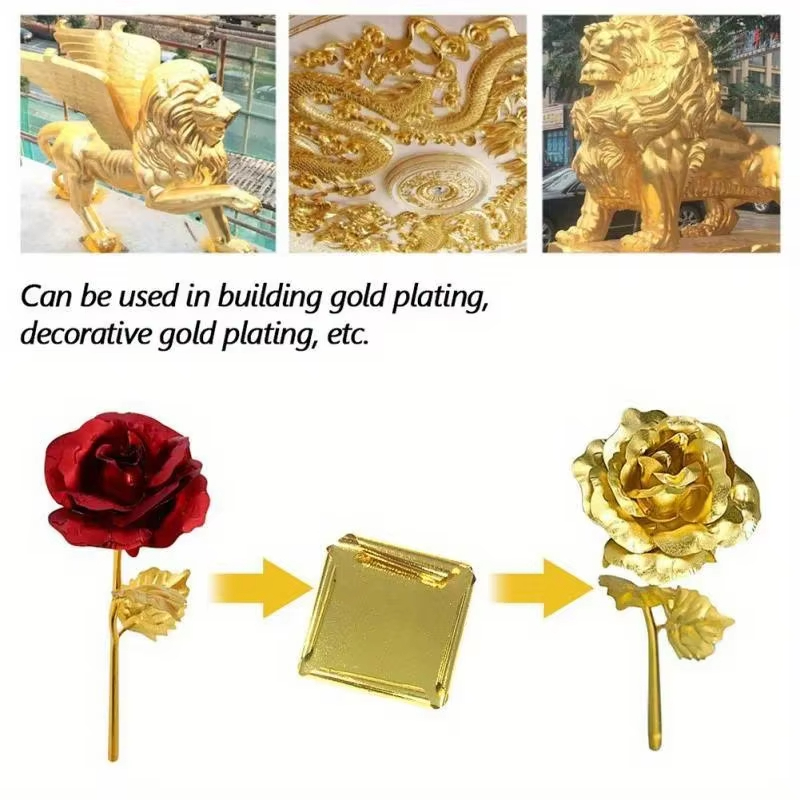 100pcs Imitation Gold Sliver C - огляд і ціна Art Craft Leaves